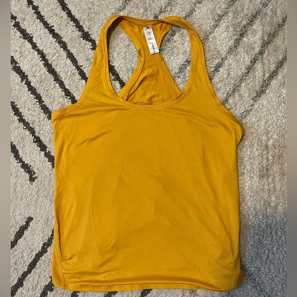 Yellow tank top size large